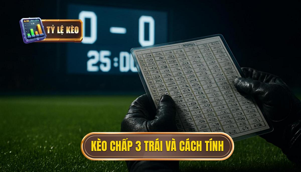 Kèo Chấp 3 Trái Là Gì và Cách Tính Thắng Thua