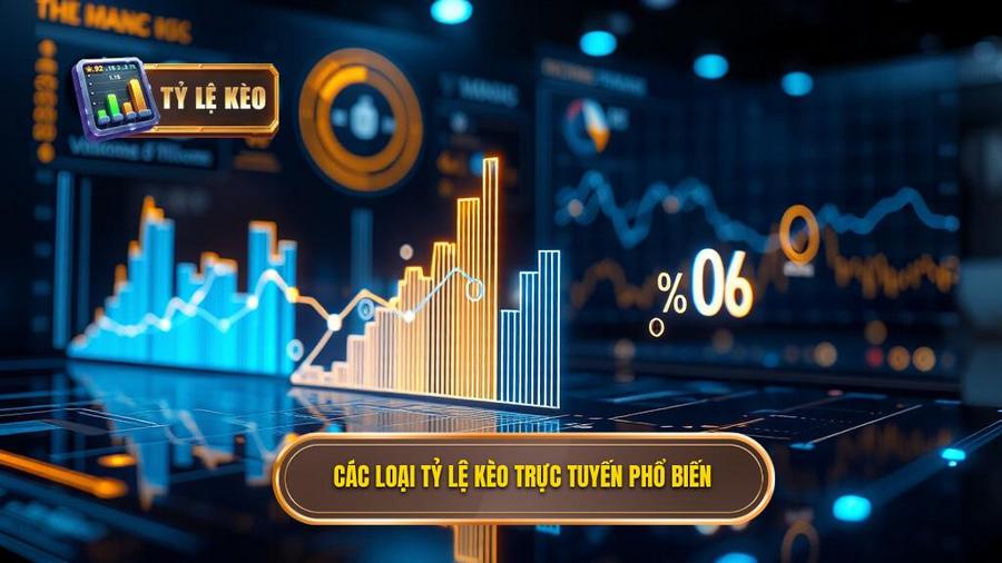 2. Các loại tỷ lệ kèo trực tuyến phổ biến